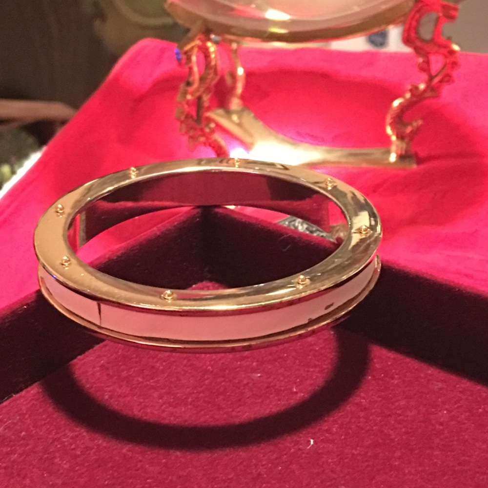 J. Crew Leather Accent Bangle Bracelet